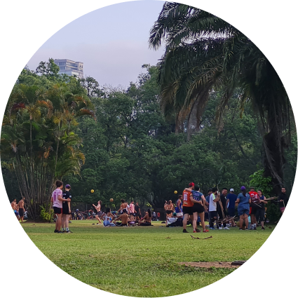 Pessoas em um parque