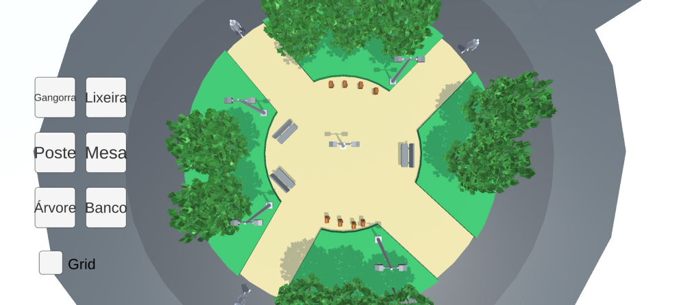 praça montada