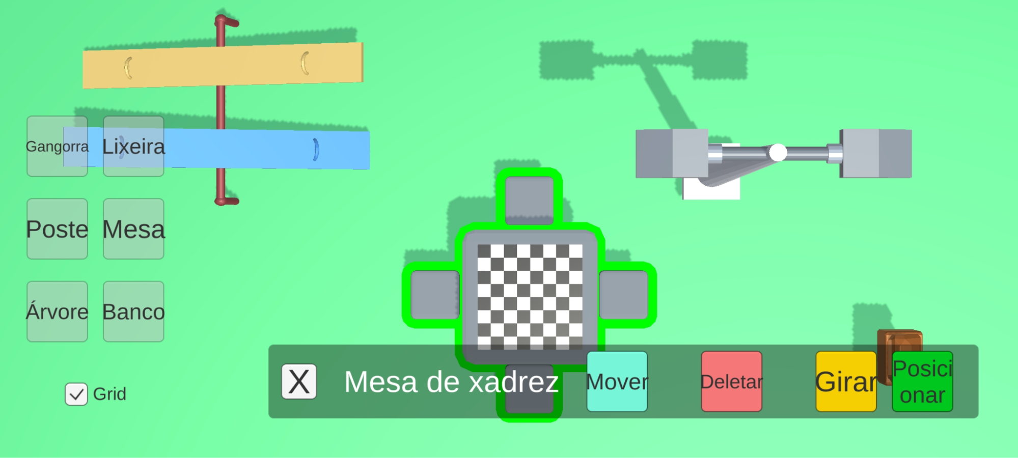 ui atualizada com objeto selecionado